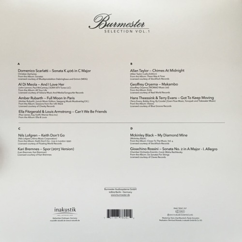 2 LP Various - Burmester:Selection Vol.1