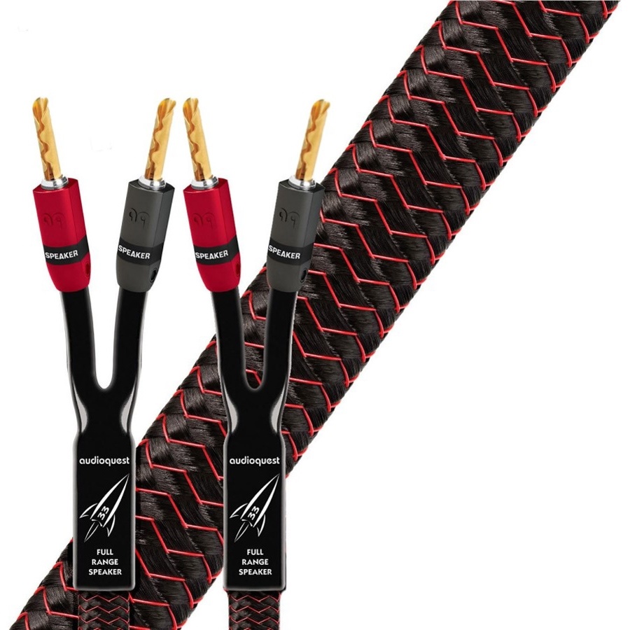 Audioquest ROCKET 33 FR, zlacené banánky