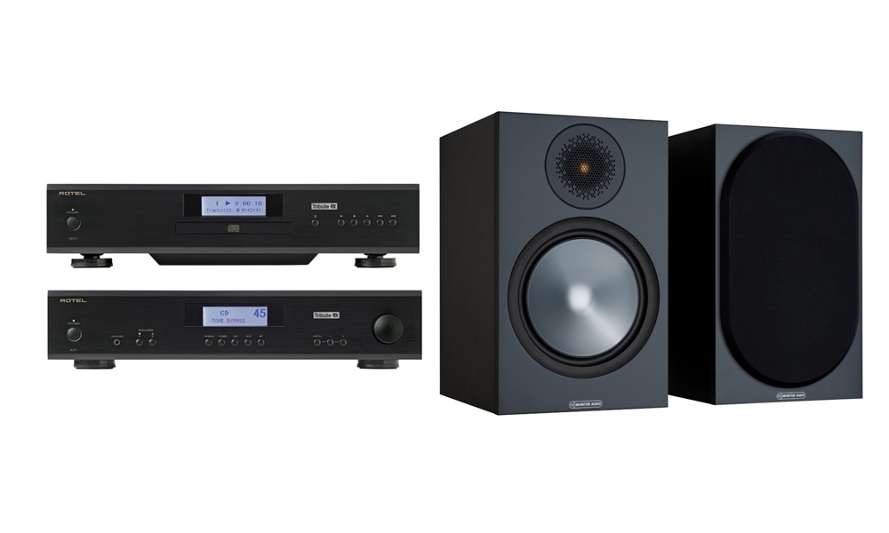 ROTEL A11 + CD11 Tribute + Monitor Audio Bronze 100 + Audioquest FLX-SLIP 14/4