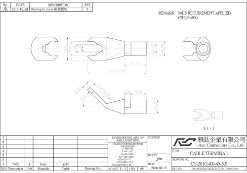 AEC Connectors CT-201G