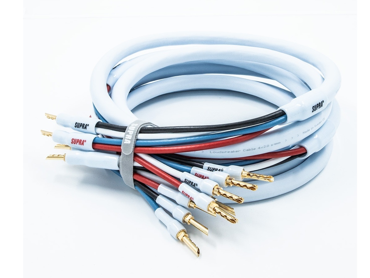 SUPRA Quadrax 4x2.0mm  SET Bi-wire CombiCon