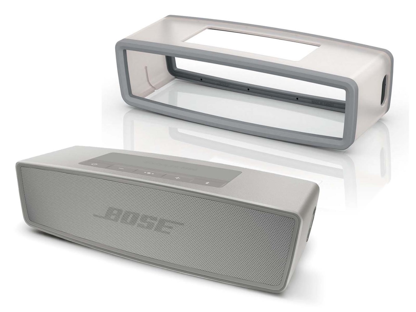 BOSE SoundLink Mini Bluetooth speaker II Pearl White + Soft Cover SET -  energy green