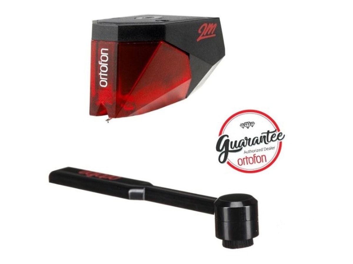 Ortofon 2M Red + Ortofon Carbon Stylus brush
