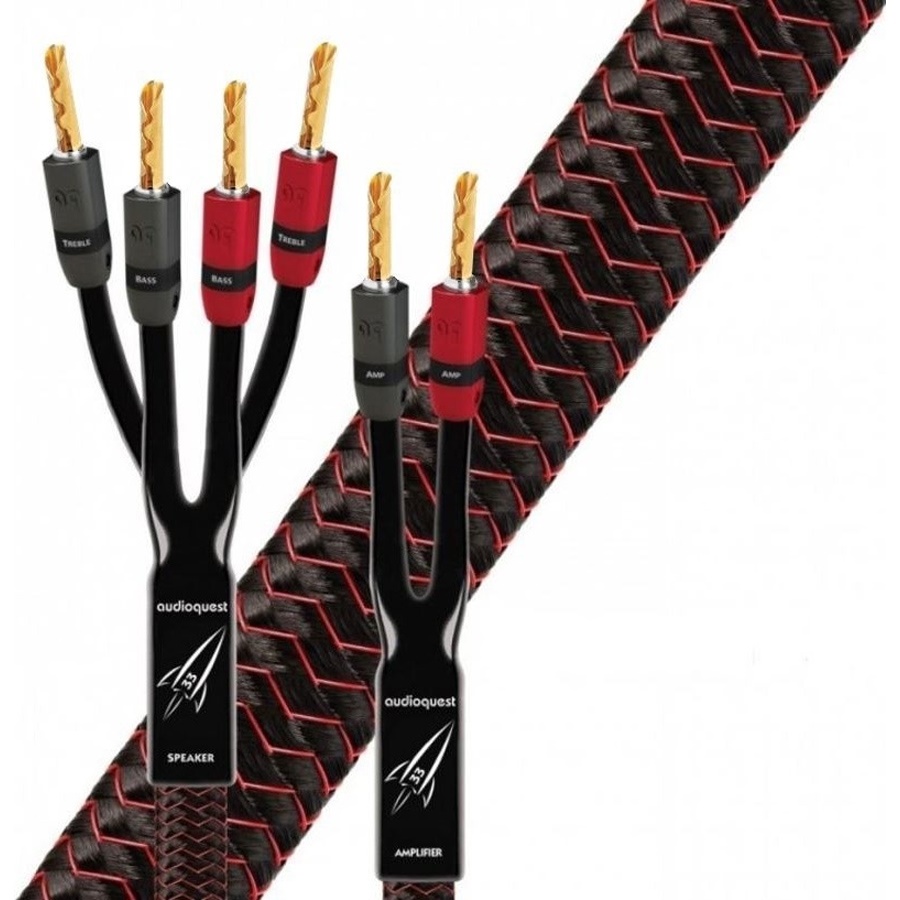 Audioquest ROCKET 33 SBW zlacené banánky