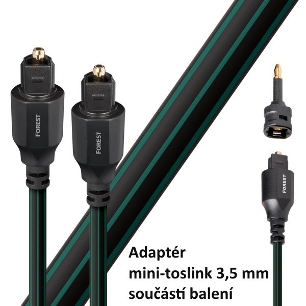 Audioquest Forest Optilink (+ 3,5 mm mini adaptér)