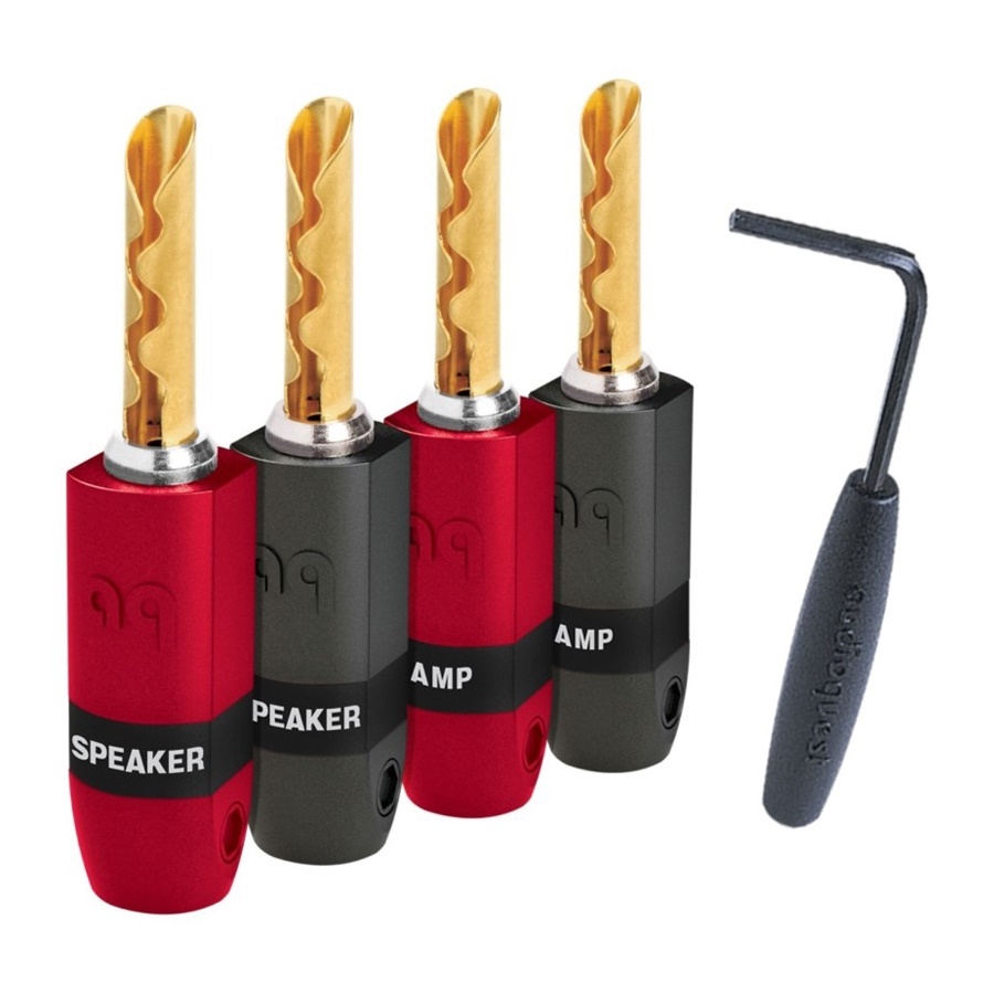 Audioquest SureGrip 300 BFA Gold Banana (set 4 ks)