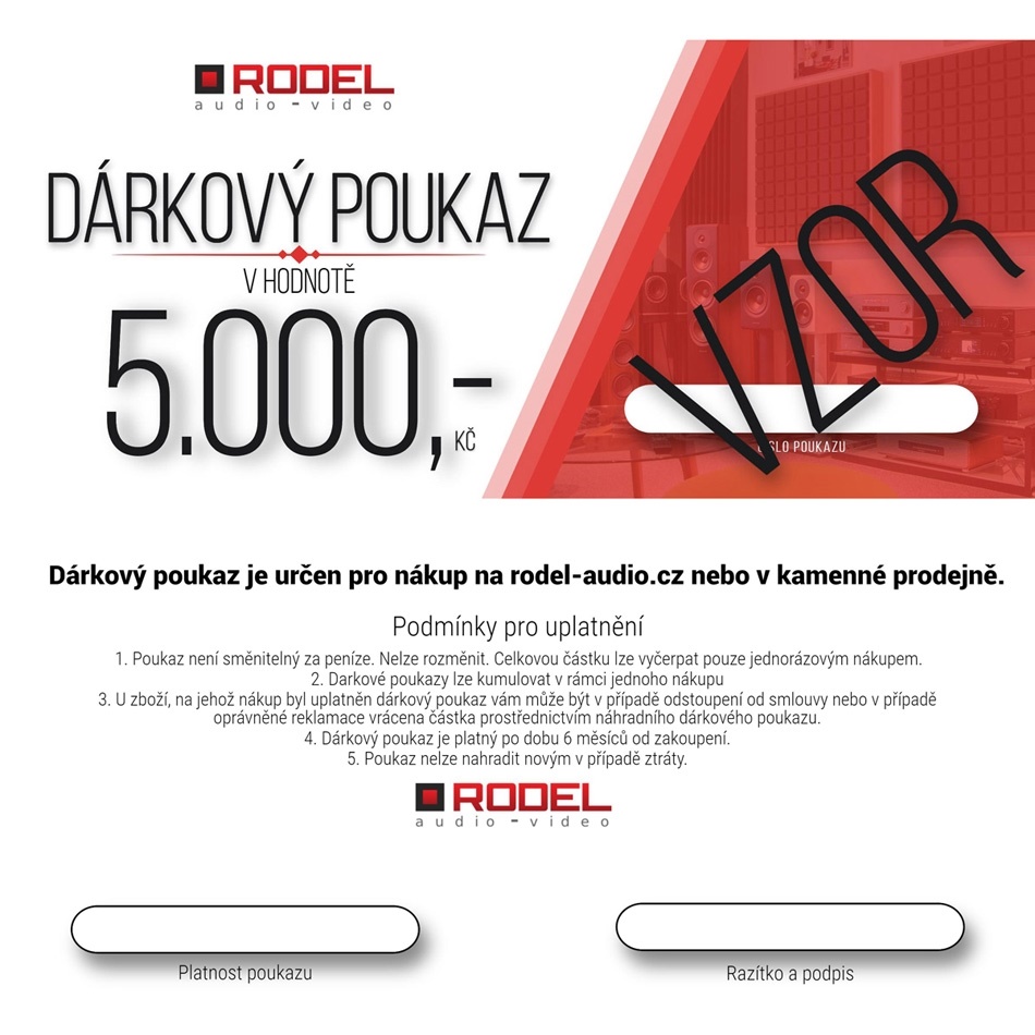 Dárkový poukaz 5 000 Kč