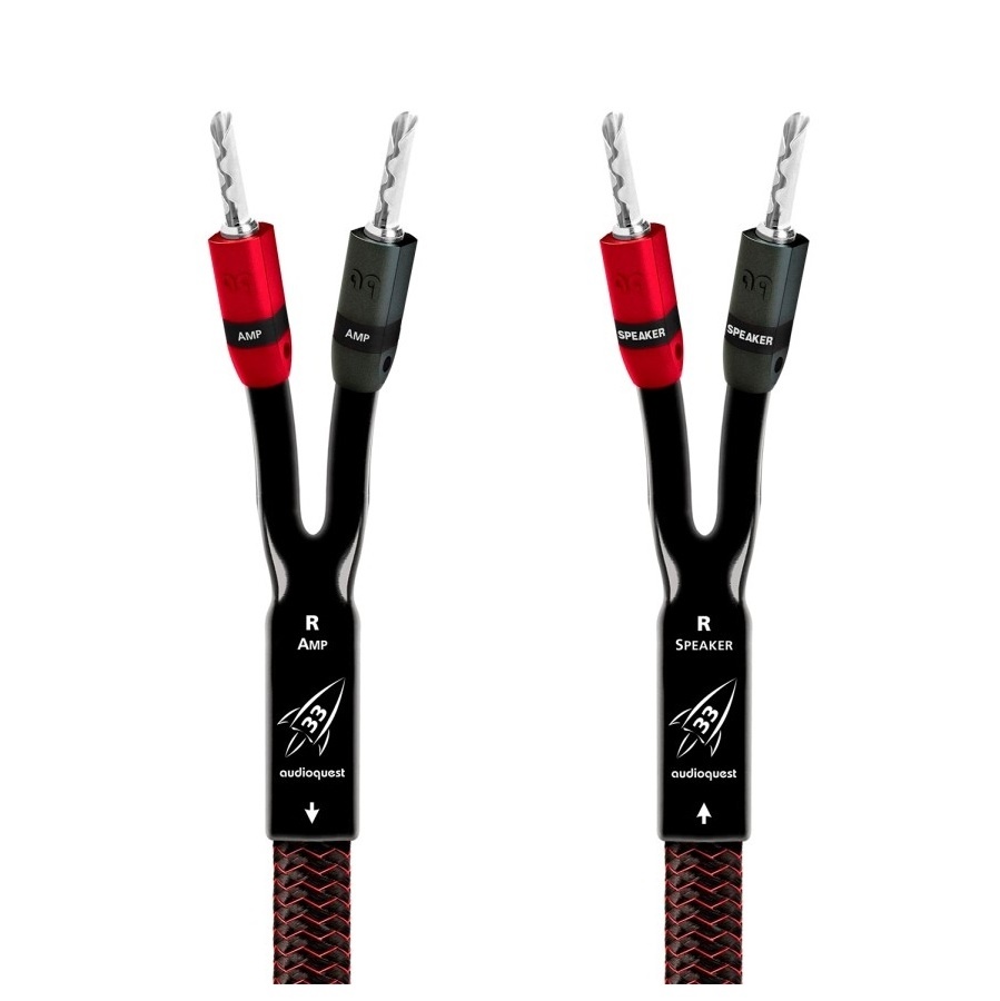 Audioquest ROCKET 33 FR, stříbřené banánky