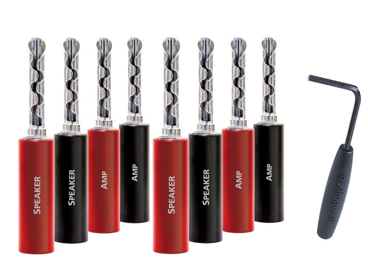 Audioquest SureGrip 100 BFA Silver Banana (set 8 ks)