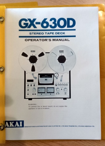 Magnetofon AKAI GX630D
