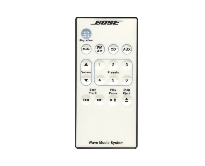 BOSE Wave Music System remote control braille printing